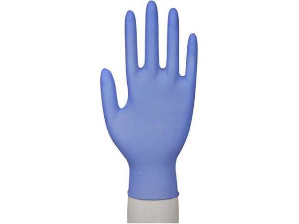 Handske nitril pud./accfri blå L 100/FP