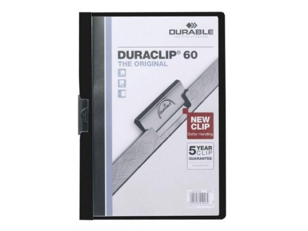 Klämmapp Duraclip 2200 A4 3mm svart