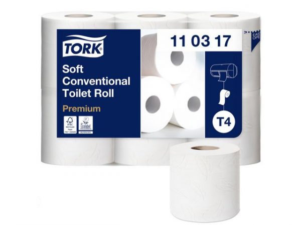 Toalettpapper TORK Pre T4 3-lag 42/FP