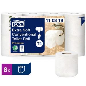 Toalettpapper TORK Pre T4 3-lag 8/FP