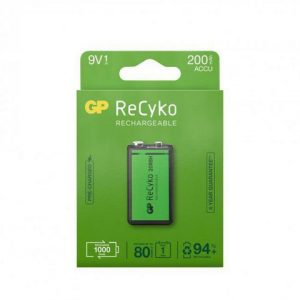 Batteri Laddbar GP Recyko 9V
