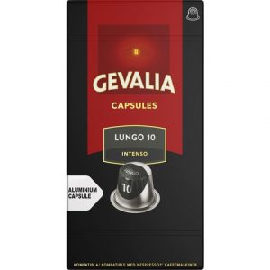 Kaffekapslar GEVALIA LUNGO INTENSE 10/FP