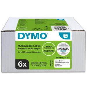 Etikett DYMO 2093094 57x32mm 6x1000/FP
