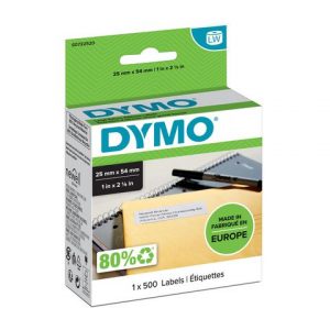 Etikett DYMO retur 25x54 mm 500/FP