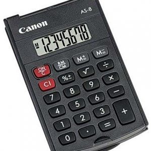 Miniräknare CANON AS-8 Svart