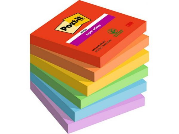 Notes POST-IT SS Playful 76x76 6/FP