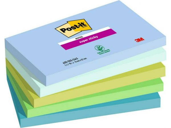 Notes POST-IT SS Oasis 76x127mm 5/FP