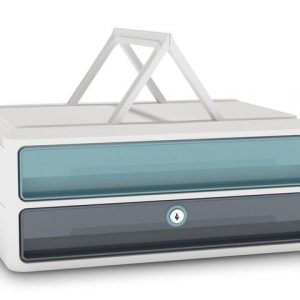 Blankettbox CEP Moovup 2-låd mint/grå
