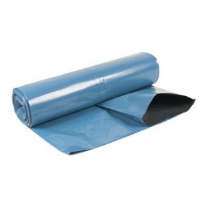 Plastsäck LD-coex 125L 55my blå/sv 25/RL