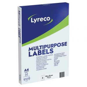 Etikett LYRECO 105x70mm 800/FP