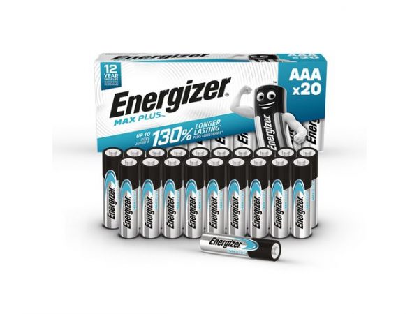 Batteri ENERGIZER Max Plus AAA 20/fp
