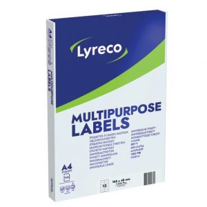 Etikett LYRECO 105x48mm 1200/FP