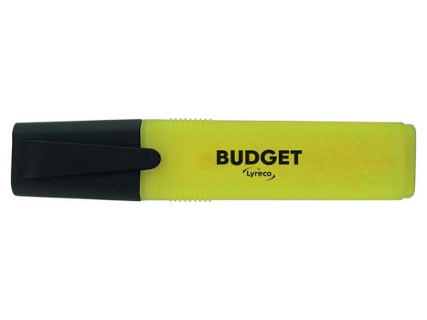 Överstrykningspenna LYRECO budget gul