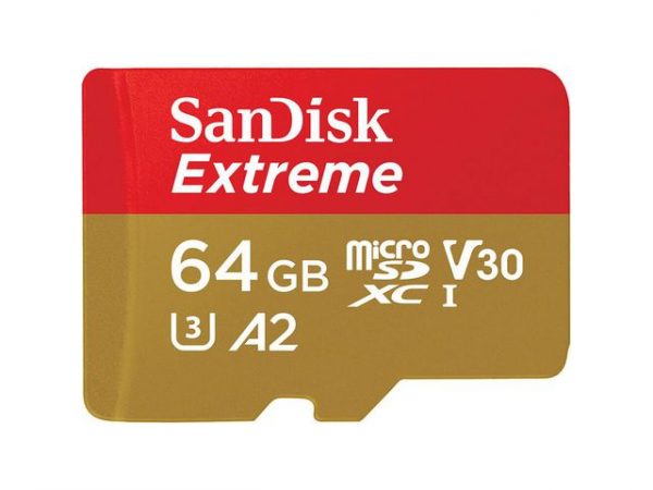 Minneskort SANDISK MicroSDXC Extr. 64GB