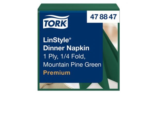 Servett TORK LinStyle Grön 39x39  50/fp