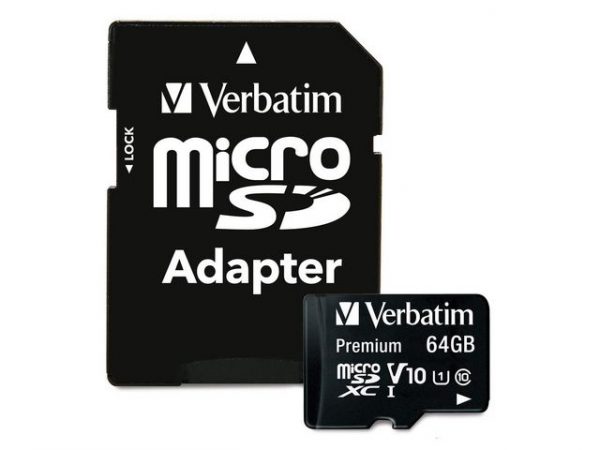Minneskort VERBATIM Micro SDXC 64GB CL10