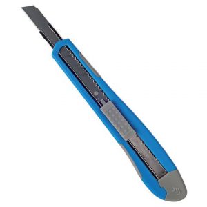Brytkniv LYRECO 9 mm blå