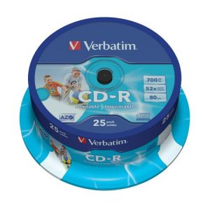 CD-R VERBATIM Print Spindel 25/fp
