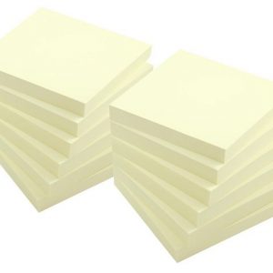 Notes LYRECO recycled 76x76mm gul 12/fp