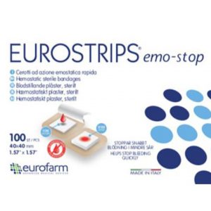 Eurostrips EMO-STOP 40x40mmSteril 100/fp