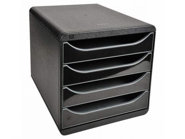 Blankettbox EXACOMPTA BIGBOX 4 låd svart