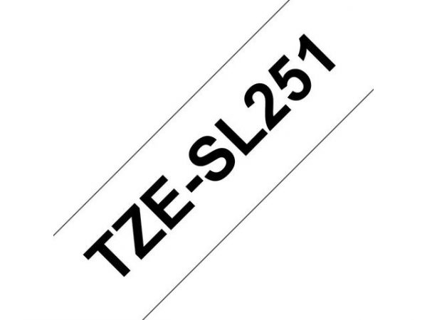 Tape BROTHER TZESL251 24mm Svart på Vit