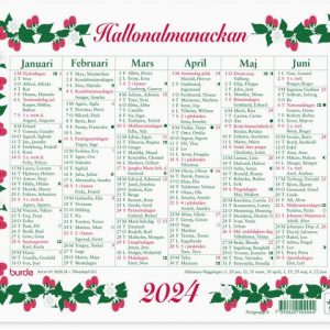 Väggkalender Lilla Hallonalmanack - 5020