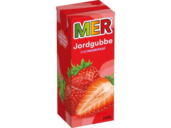 Fruktdryck MER Jordgubb 20cl