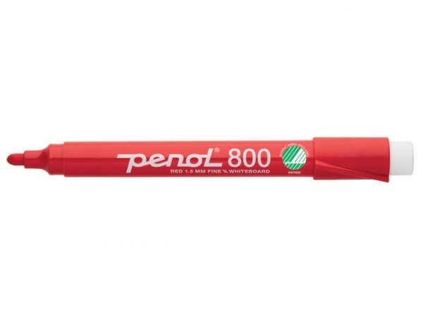 Whiteboardpenna PENOL 800 rund röd