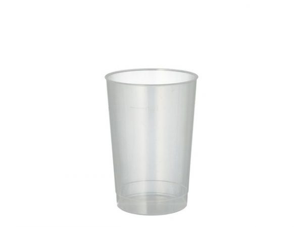 Plastglas Återanvändbart 20cl 40/fp