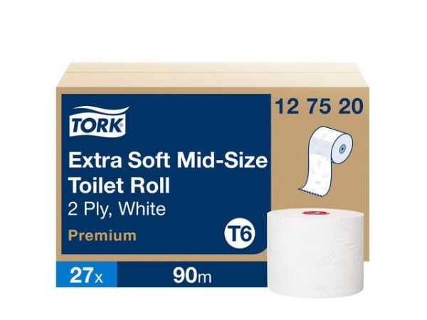 Toalettpapper TORK Pre T6 2-lag vit