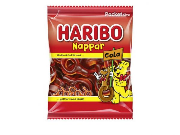 Godis HARIBO Nappar Cola 80g