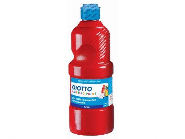 Akrylfärg Giotto 500 ml röd