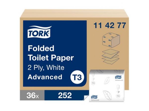 Toalettpapper TORK Adv T3 2-lag 252/fp