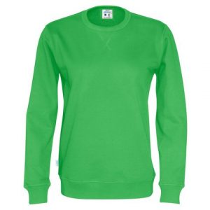 Sweatshirt Crew Neck hr GOTS grön 4XL