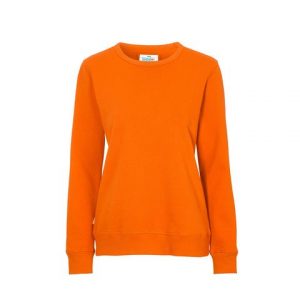 Sweatshirt Crew Neck dam GOTS orange 2XL