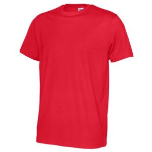 T-Shirt herr GOTS röd 6XL