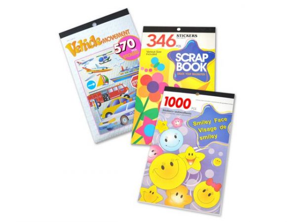 Stickers sorterade motiv 1900st