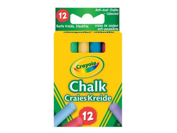 Tavelkrita CRAYOLA kulört 2x6 färger