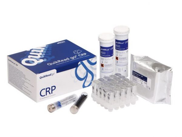 CRP-kit QuikRead go med kap 50/fp