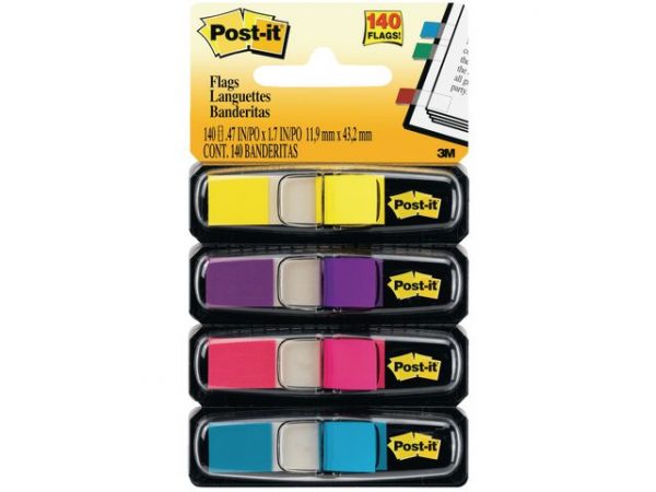 Index POST-IT 683 12X43mm neon 4/fp