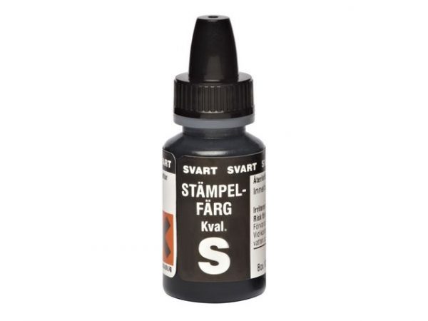 Stämpelfärg självfärgande 10ml svart