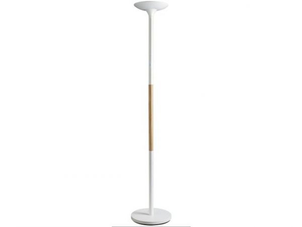 Golvlampa UNILUX Pryska LED Vit/Trä