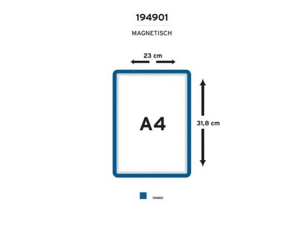 Magnetram DJOIS A4 svart 2/fp