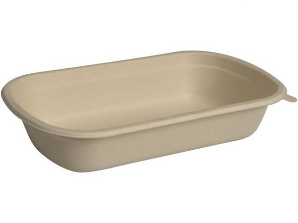 Matlåda takeaway Bagasse 750ml 1f 125/fp