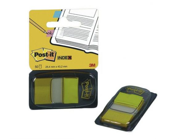 Index POST-IT 25x43mm gul