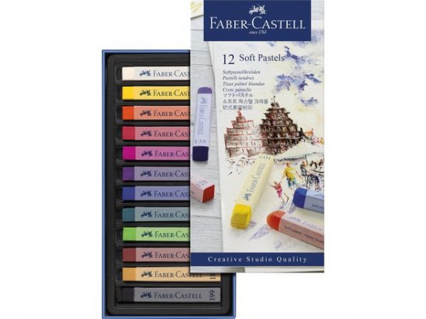 Pastellkrita Faber Castell mjuk 12