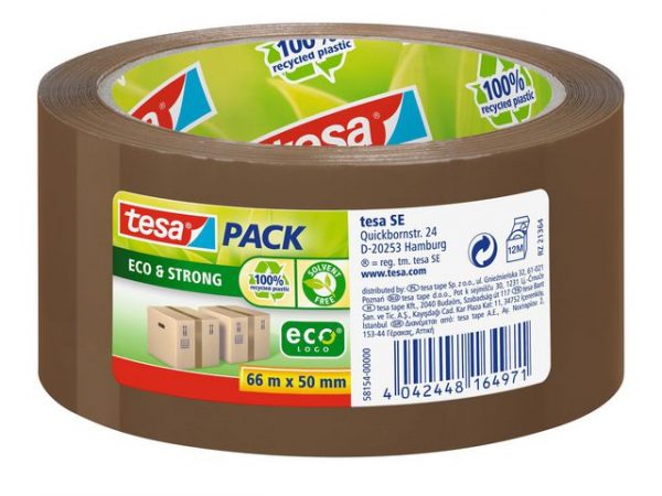 Packtejp Eco Strong 50mmx66m brun 6för4