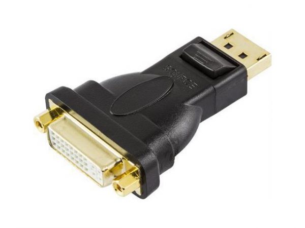 Adapter DELTACO DP-DVI svart