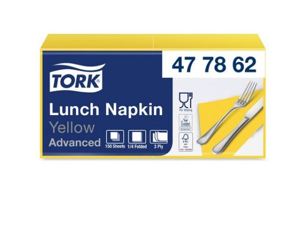 Servett TORK Lunchservett Gul 150/fp